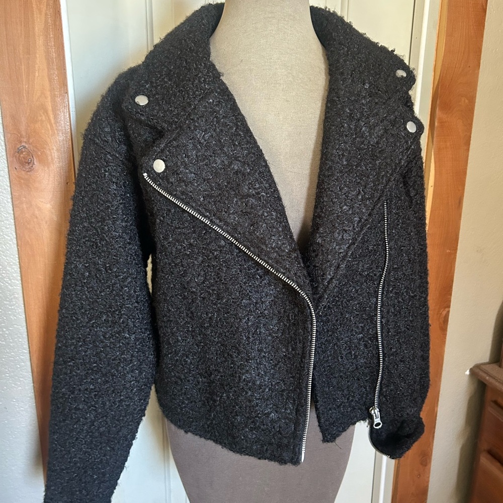 Jacket / faux fur /faux wool